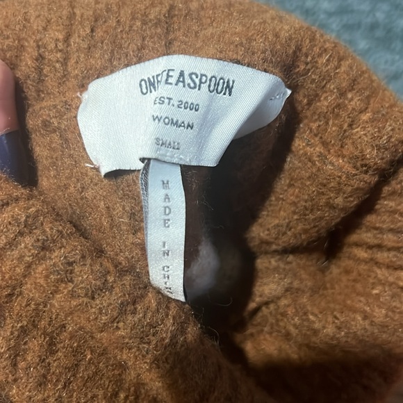 ONE TEASPOON striped heavy winter sweater turtleneck, retro, small oversized - Picture 9 of 17